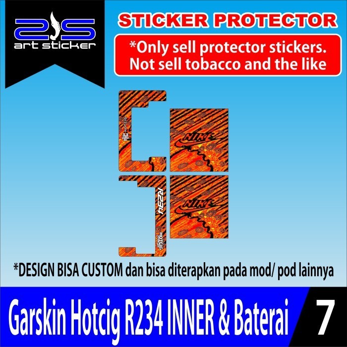

Terlaris Presisi Inner Baterai Hc R234 Magenta Orange Casing/Stiker Panel Vynil Bisa Custom Dan COD