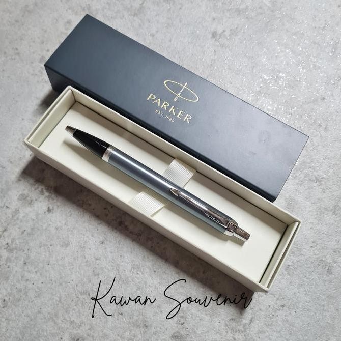 

Pulpen Parker Original IM New Light Blue Grey Chrome Trim BP Kualitas Original