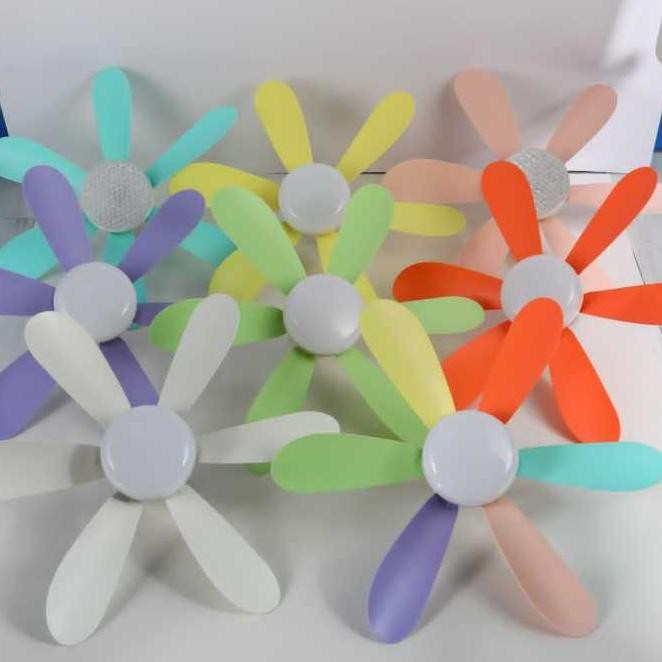 Lampu kipas Angin Remote Kachi Ceiling Fan E27 LED Flower Fan Lht