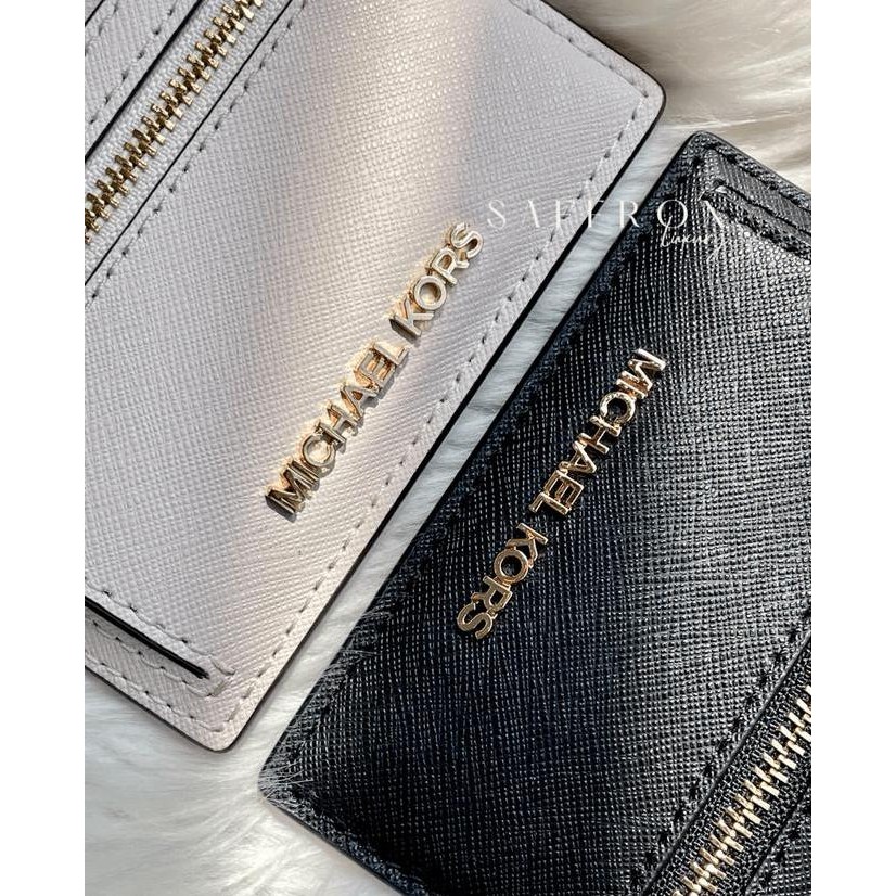 

Michael Kors Jet Set Travel East West Id Card Case Lanyard Leather Kualitas Original