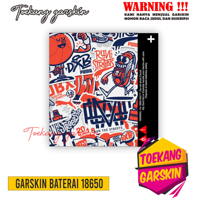 

Terlaris Presisi 18650 Wrap Battery 01 15 Casing/Stiker Panel Vynil Bisa Custom Dan COD