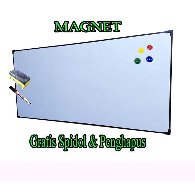 

papan tulis white board 60x120 cm papan tulis Plastik whiteboard fox Kualitas Original