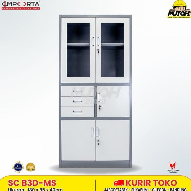 

LEMARI BESI ARSIP 2 PINTU IMPORTA B3D-MS Kualitas Original