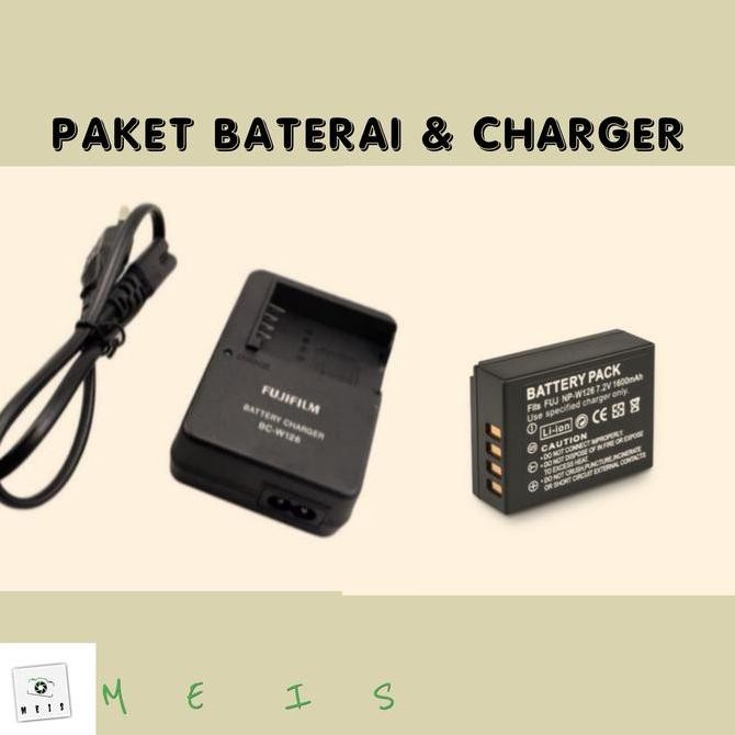Paket Baterai & Charger Fujifilm XS10 - casan batre battery carger Kualitas Original