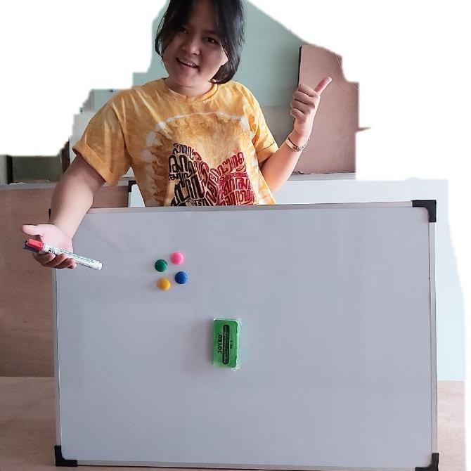 

whiteboard magneting gantung 60 x 90 cm Kualitas Original