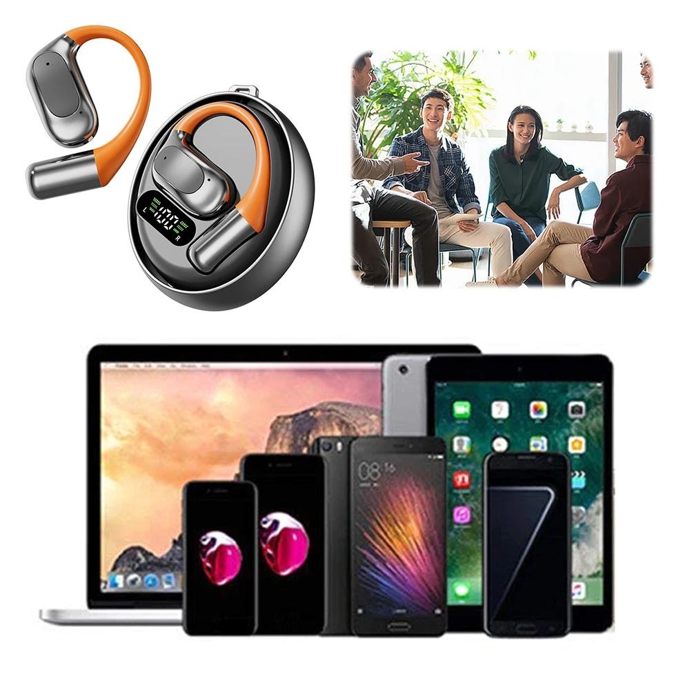 

AI Translation Earbuds 144 Languages Smart Translate Headphone Bluetooth-Compatible 5.4 Wireless Ear Hook Earphones for Meeting