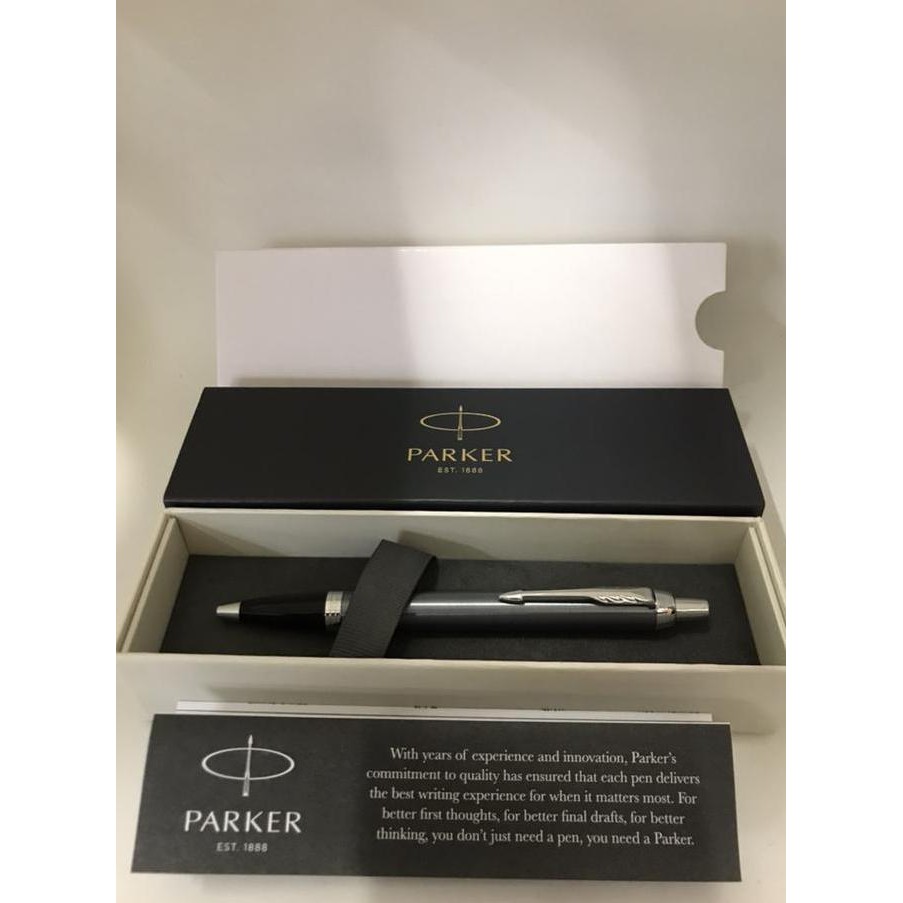 

Pulpen Parker IM New Light Blue Grey Original BP CT ( Klip Silver ) Kualitas Original