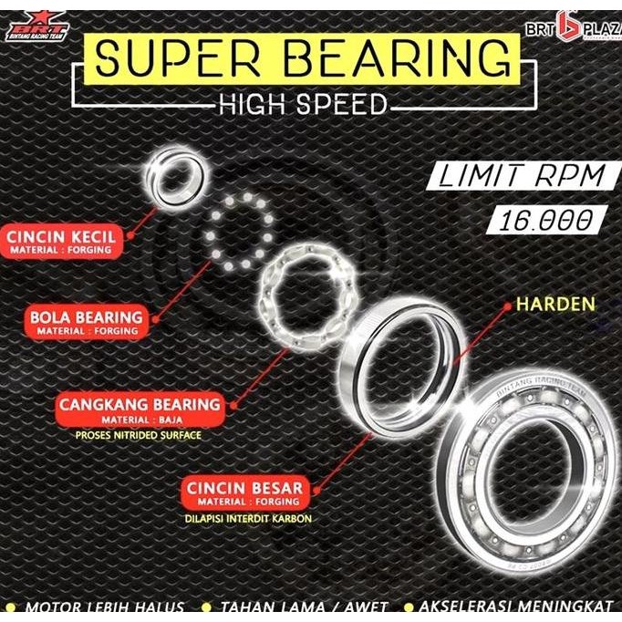 Bearing Kruk As Klahar BRT 6207 SONIC CB150R CBR150 New Supra GTR