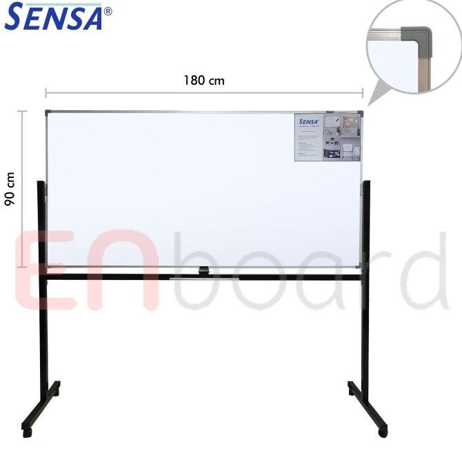 

Papan Tulis Whiteboard Standing Double Face Sensa 90 x 180 cm Kualitas Original