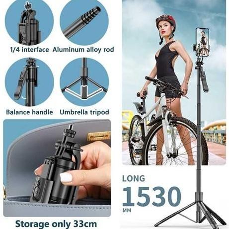 Tripod Monopod with Remote Gopro Kamera  Smartphone Kualitas Original