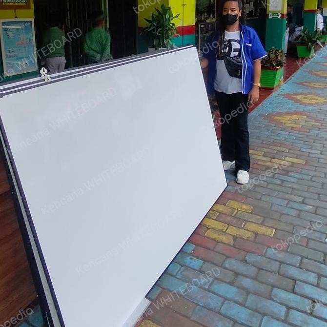 

Papan Tulis Gantung 120 200 Cm .Non Magnetik Kualitas Original