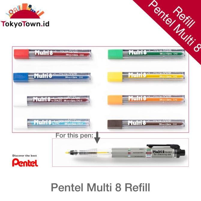 

Pentel Multi 8 Refill Kualitas Original