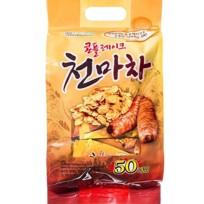 

[10 Sachet] Corn Flakes Cheon Ma Cha Cereal Korea
