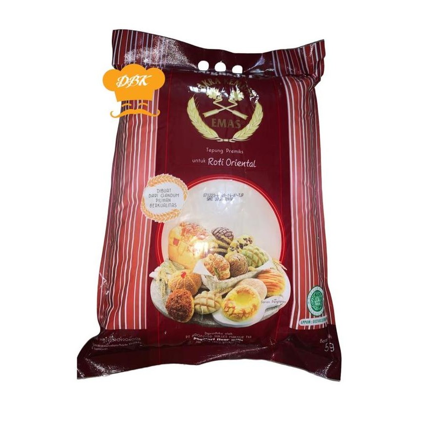 

Terlaris Tepung Cakra Kembar Emas Roti Oriental 5Kg Cakra Mas Premium