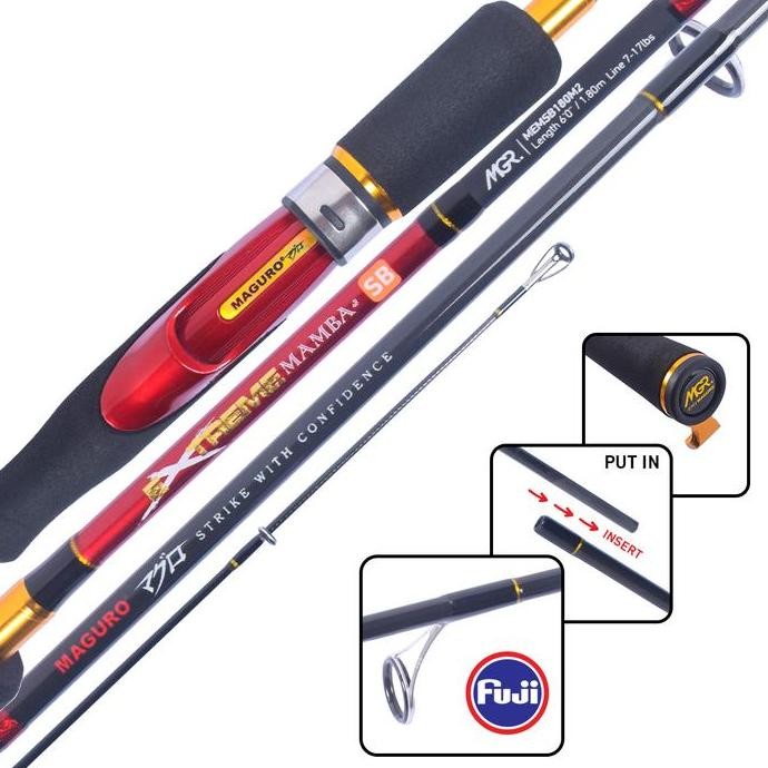 

Terlaris Joran Maguro Extreme Mamba Sb | Ring Fuji | 7-17 8-20Lb | 180Cm | Spinning | Galatama ~ Indonesia Memancing