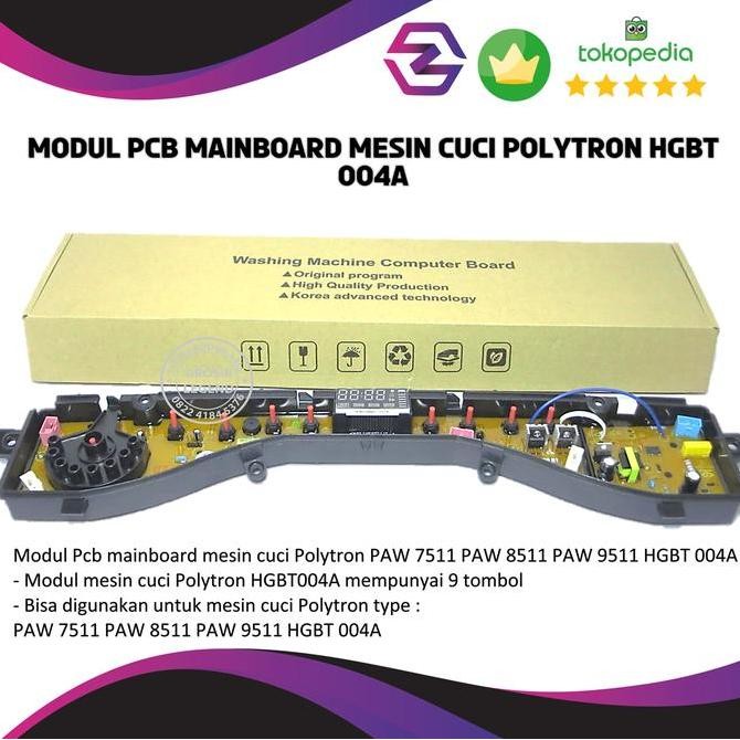 Tersedia Modul Pcb mainboard mesin cuci Polytron HGBT 004A