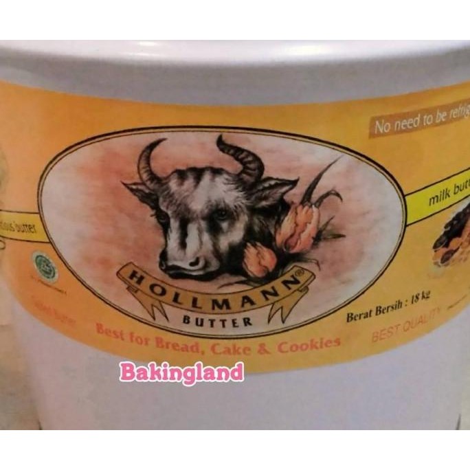 

[Ready/Spesial] Mentega Hollman Butter Per 1Kg 1 Kg Repack [Terlaris&Recommended]