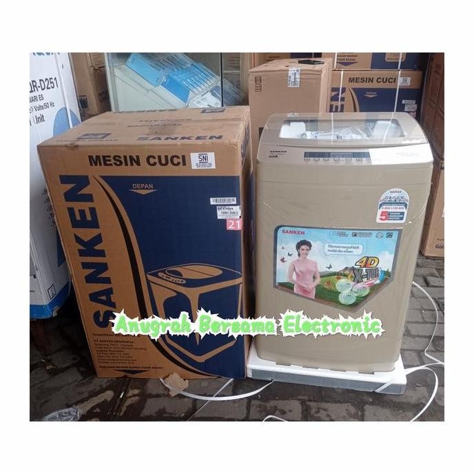 Tersedia Mesin Cuci 1 Tabung SANKEN QW-S102GS 10,5KG PROMO