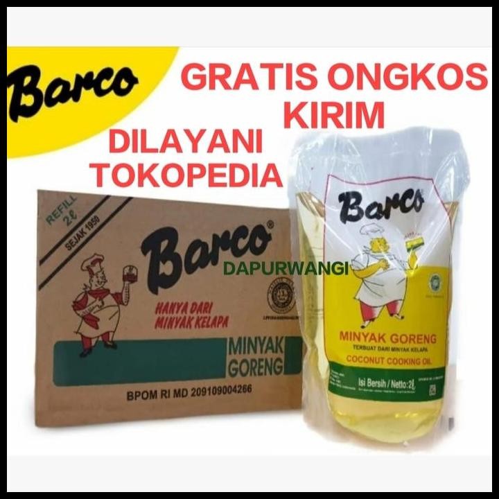 

Terlaris Barco Minyak Goreng Kelapa Murni Coconut Cooking Oil 2 Liter Good Quality