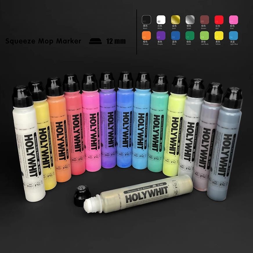 

50Ml Graffiti Flow Pen Oil-Based Paint Signature Pen Round Tip Highlighter Waterproof 12Mm Paint Pen Mark Wall Painting