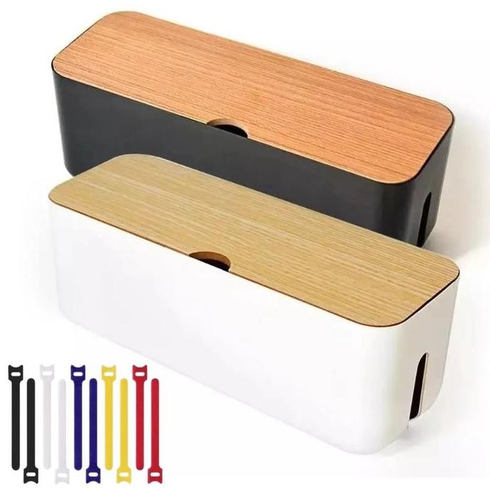 

Kotak Organizer Kabel Charger Wire Cable Management Box Plastik Wadah