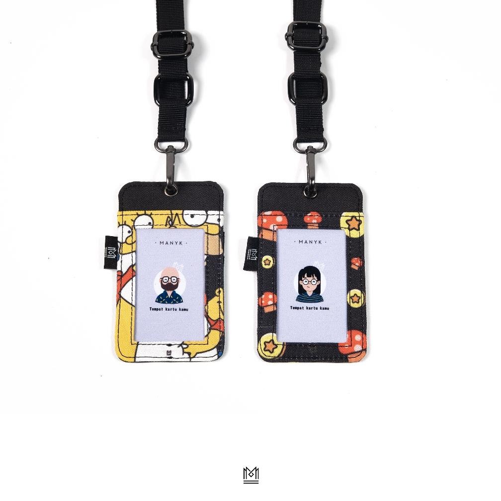 

LINDU MANYK Id card holder karakter adjustable strap simpsons mario bross