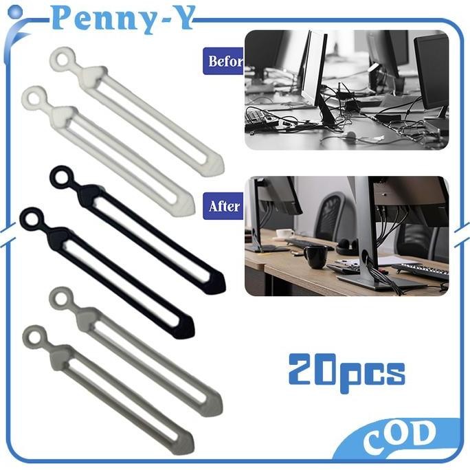 

20pcs Pengikat Kabel Charger Silicone Multifungsi Pengikat Cable Casan