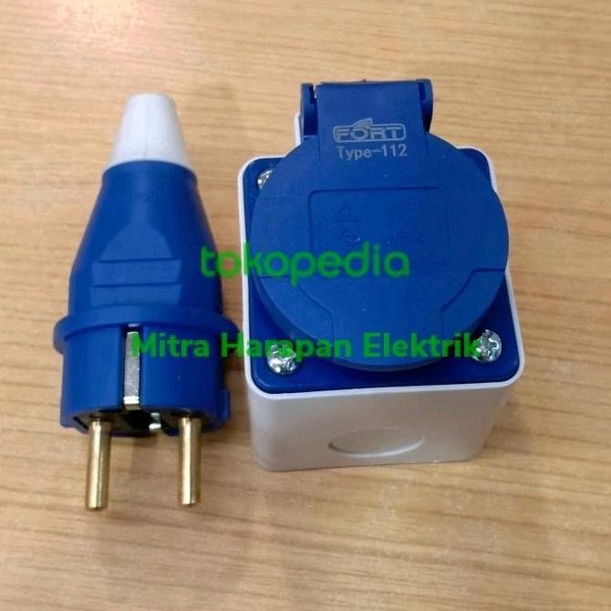 INDUSTRIAL PLUG & PANEL SOCKET 16A-2P 16A/250V