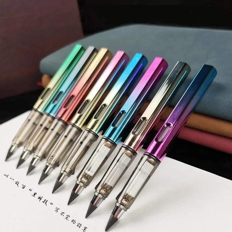 

New Unlimited Pencil No Ink Magic Pencils For Writing Art Sketch Stationery Kawaii Portable Replaceable Pen School Supplies
