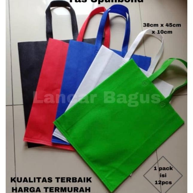 

Tas Spunbond Goodie Bag Non Woven 38X45X8Cm