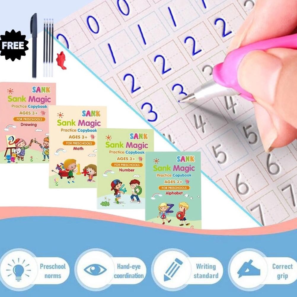 

Gh-6 Jy-6 Gc27 Sank Magic Book - Buku Belajar Menulis 3D Tulisan Hilang Sendiri Viral Premium