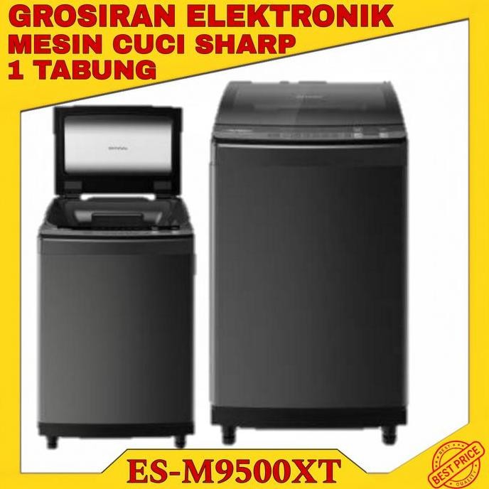 Tersedia MESIN CUCI SHARP 1 TABUNG 9500XT-SA(9,5kg) INVERTER