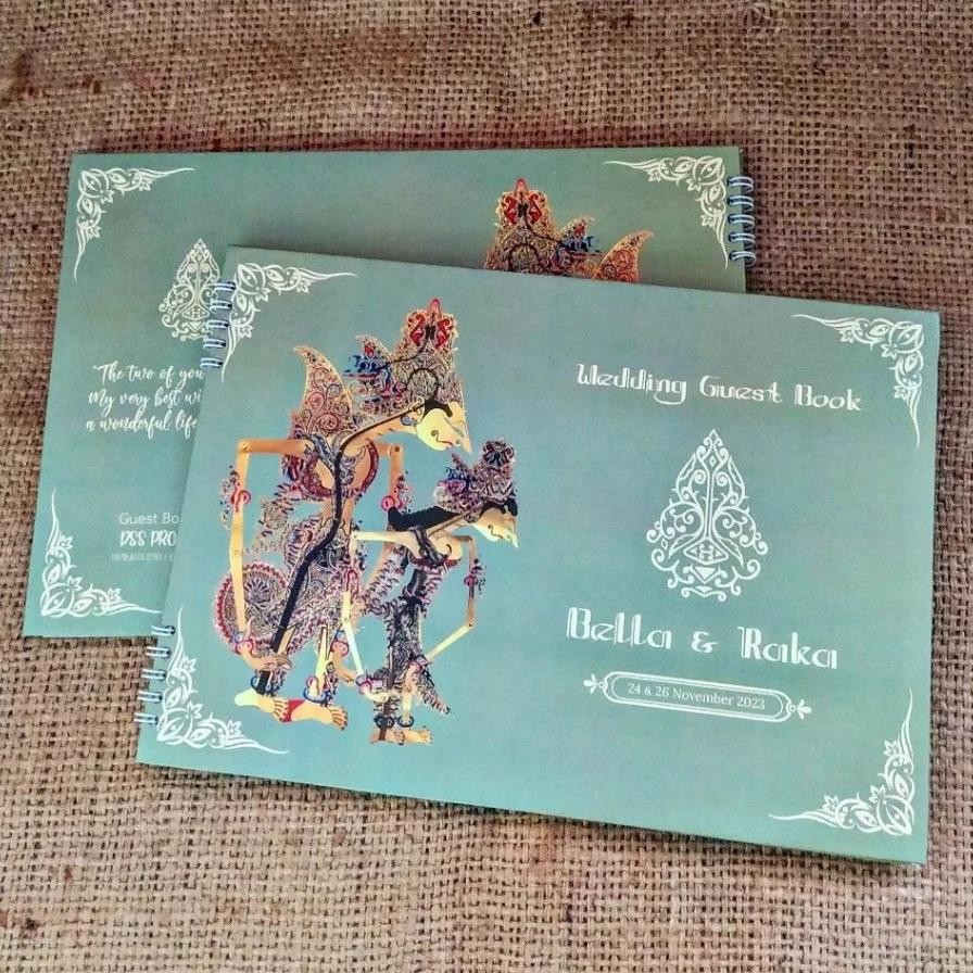 Buku Tamu Desain Jawa Buku Tamu Desain Wayang Buku Tamu Aestetic Guestbook Tema Jawa