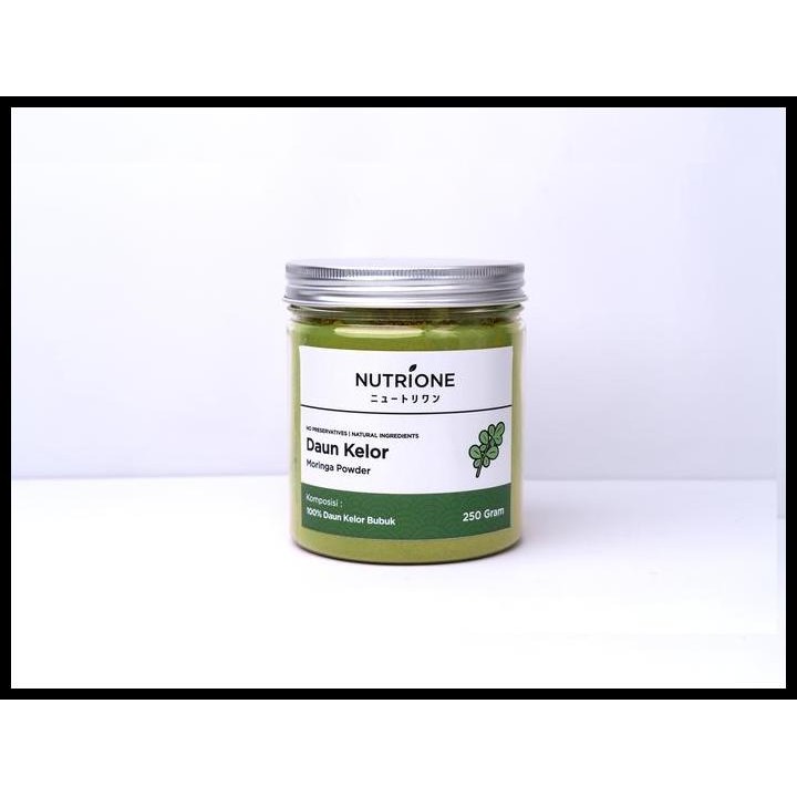 

Terlaris Daun Kelor Bubuk / Moringa Powder Premium Original Nutrione Good Quality
