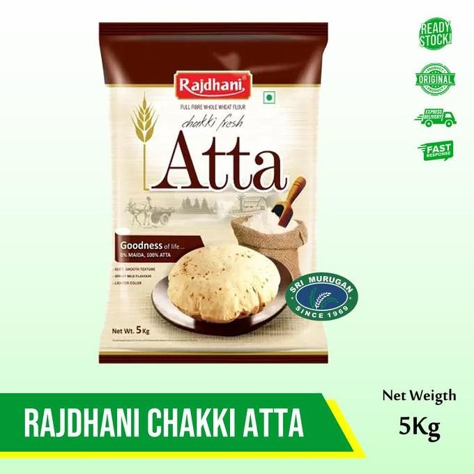 

Terlaris Rajdhani Chakki Atta 5 Kg
