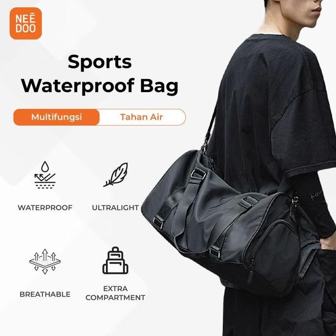 Needoo - Oxette Duffle Bag With Shoes Compartment | Tas Travel | Tas Duffle | Sport Travel | Unisex 