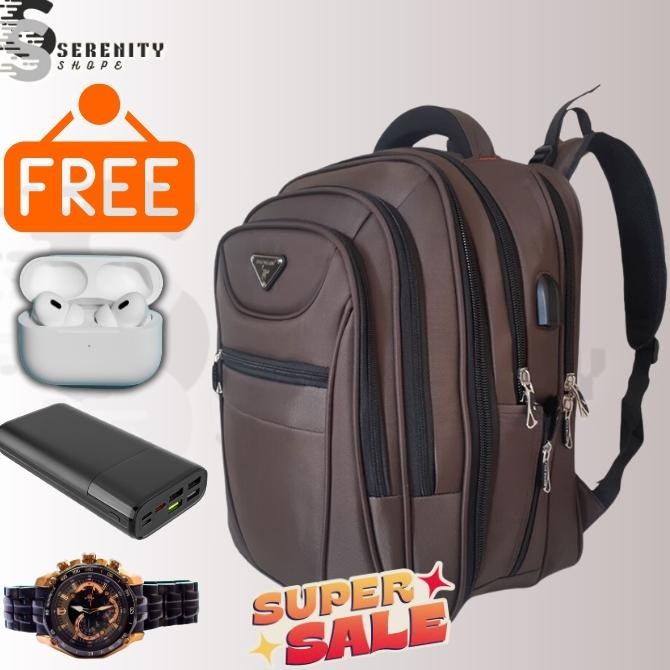 Bisa Cod (Free Jam Tangan) Tas Sekolah Sd Smp Sma Laki Laki Bacpack Taas Ransel Pria Dewasa Polo Ori