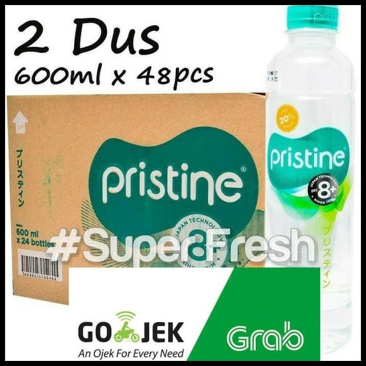 

Terlaris Pristine Water 600 Ml X 48 Botol+Air Minum Pristine+Air Alkali (2Dus) Good Quality
