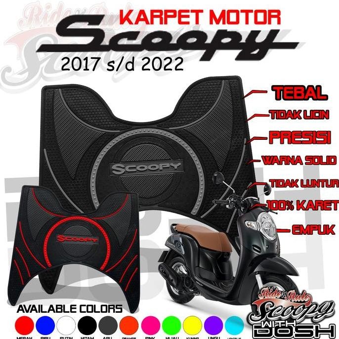 KARPET MOTOR SCOOPY PIJAKAN KAKI SCOOPY ALAS KAKI SCOOPY 2015-2022