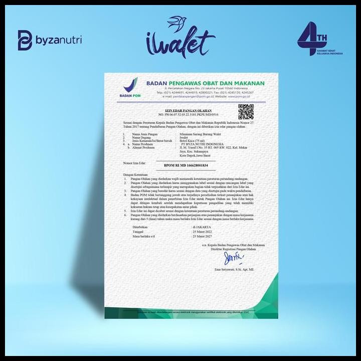 

Terlaris Iwalet Bird'S Nest Concentrate Minuman Sarang Burung Walet Good Quality