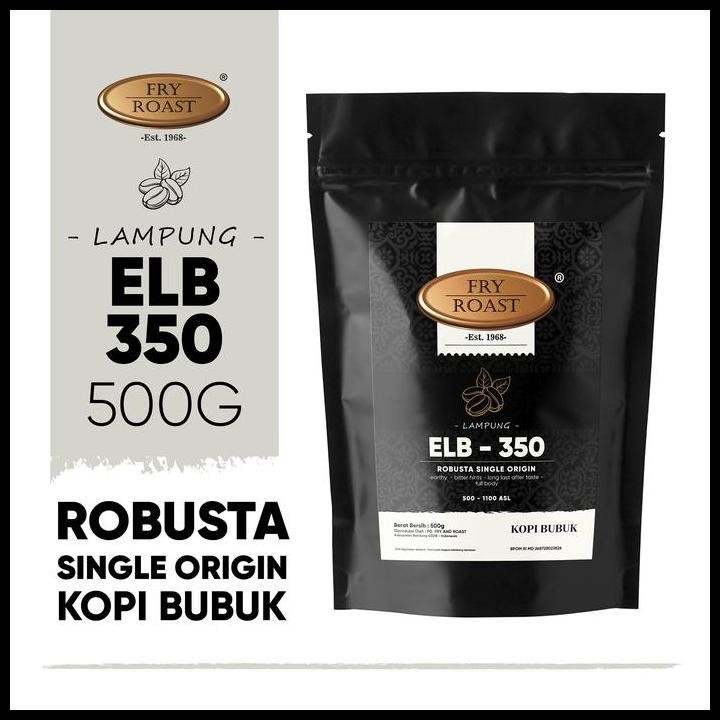 

Terlaris Kopi Robusta Lampung Elb-350 500 Gr Biji Dan Bubuk Good Quality