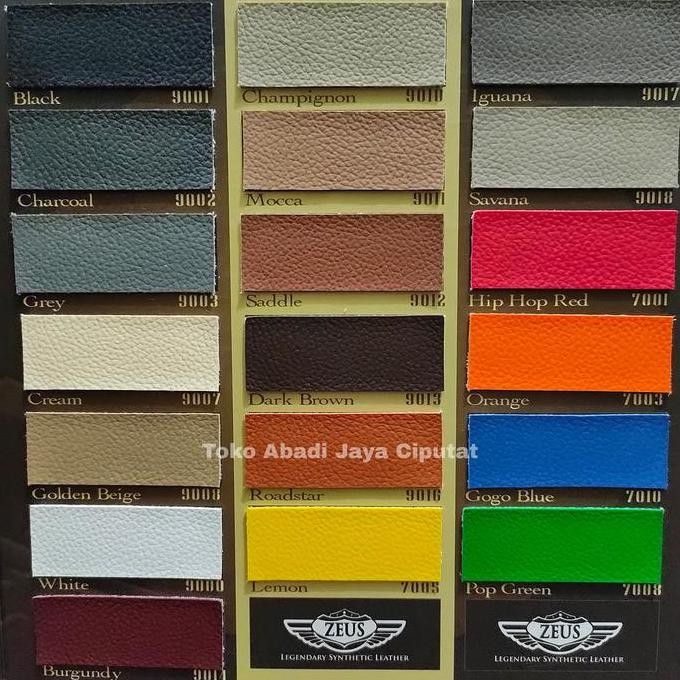 BAHAN JOK MOBIL ZEUS KULIT SINTETIS METERAN