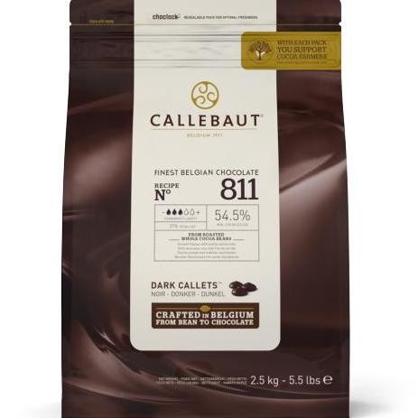 

Ready Callebaut 811 Dark Balance 55% 500 Gr Choco Couveture Chocolate Coin
