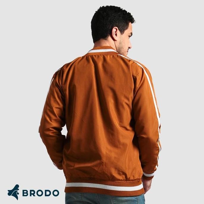 Grosir Brodo - Jacket Bromb Varsity Jacket Brown