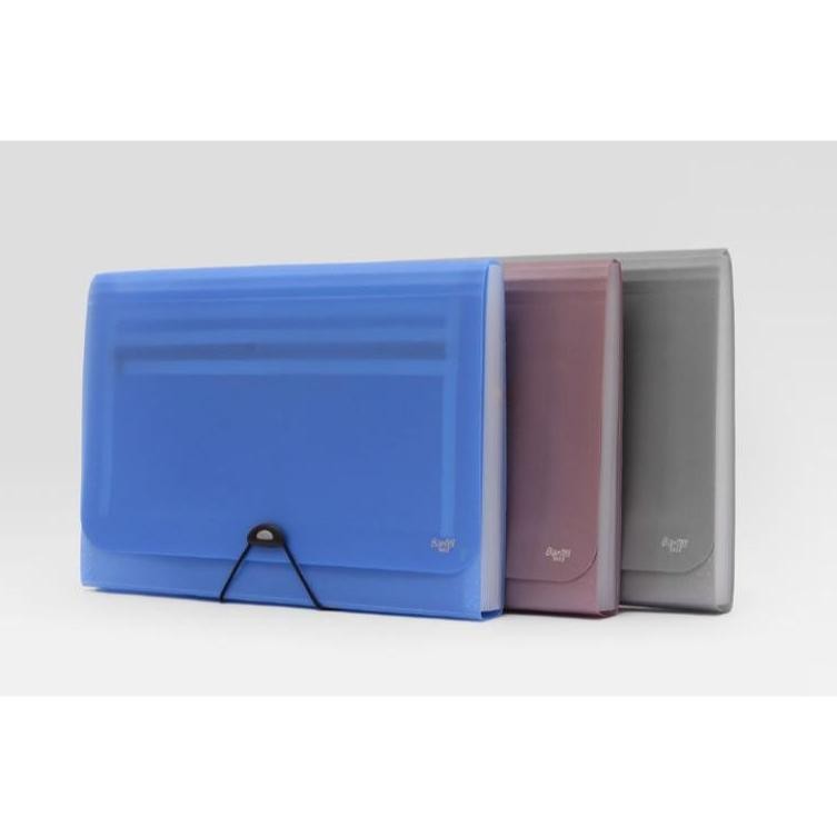 

LINDU Bantex Expanding File Folio/F4 with Zipper Pocket - 3602