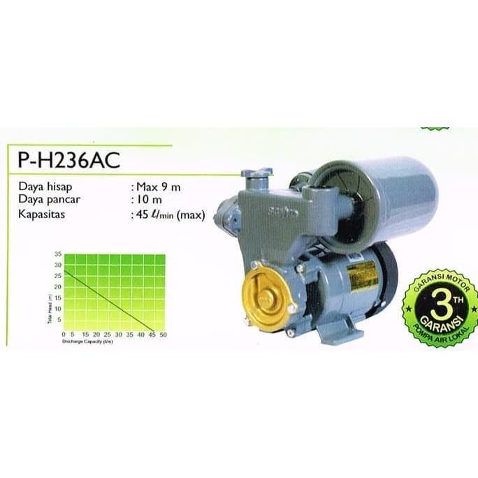 Mesin POMPA AIR SANYO PH 236 AC PH236AC Otomatis 200 Watt MURAH
