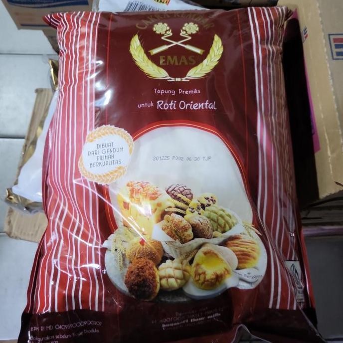

Murah Tepung Terigu Cakra Kembar Emas Untuk Roti Oriental 5Kg