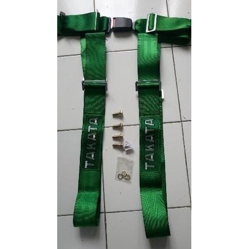 Seatbelt Takata 4 Titik Model Buckle 3Inch - Seat Belt Racing Buckle Murah