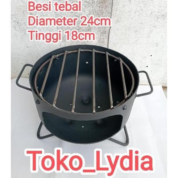 Kompor Tungku Kayu Bakar Serbaguna Alat Panggang Bbq Grill