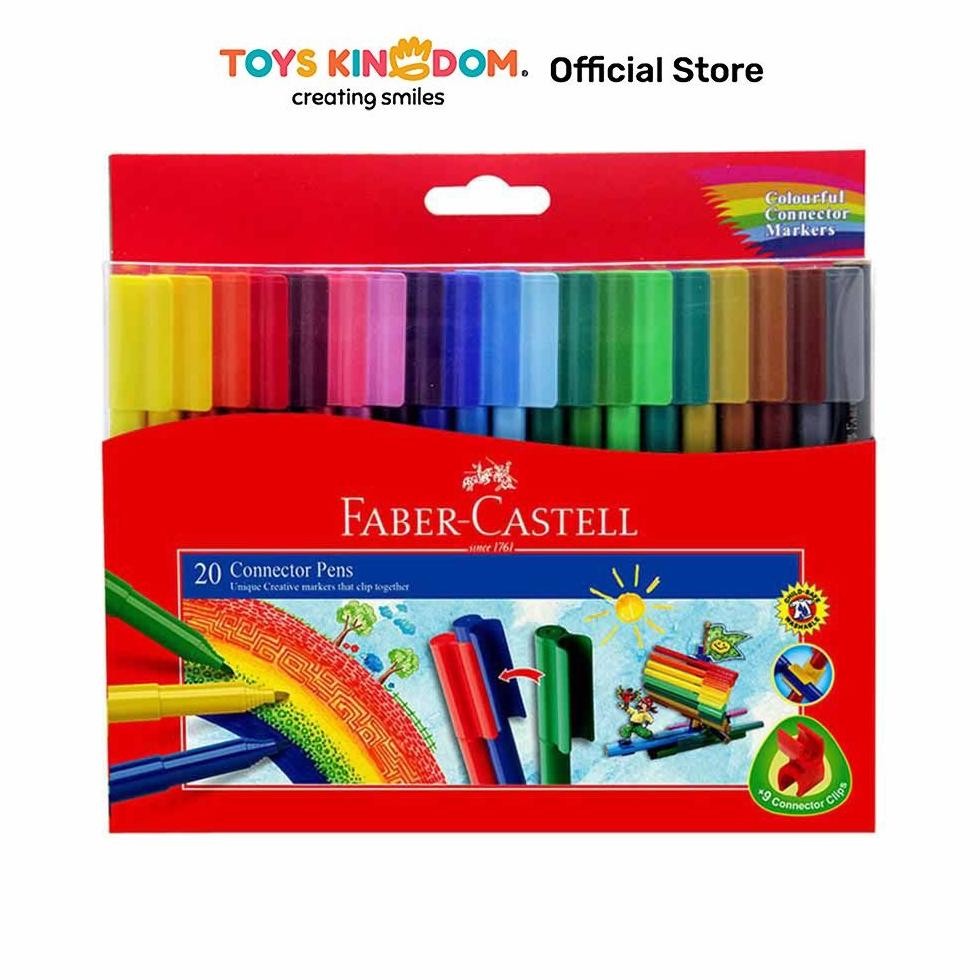 

LINDU Toys Kingdom Faber Castell Set 20 Pcs Spidol Connector 11200Advdcb Alat Tulis Warna Warni Spidol Warna Spidol Mewarnai Perlengkapan Gambar Mewarnai Perlengkapan Tulis Anak-Anak